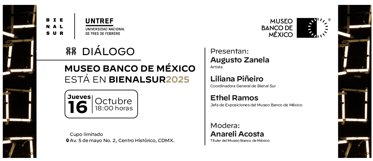 Diálogo - Museo Banco de México está en Bienal Sur