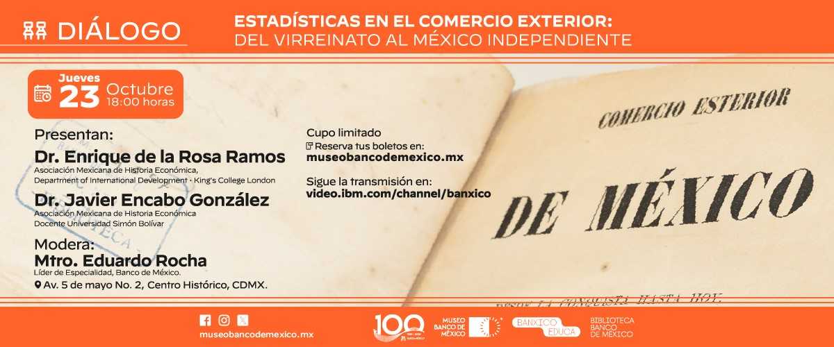 Diálogo - Estadísticas en el comercio exterior: del virreinato al México independiente